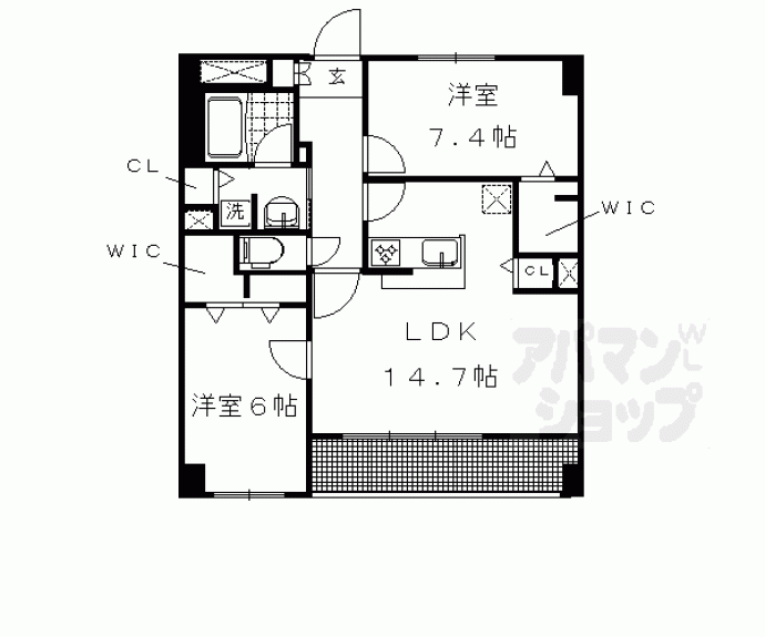 【エンデバー岡崎】間取