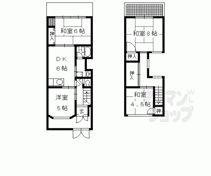 【下鴨泉川町貸家33-16】間取