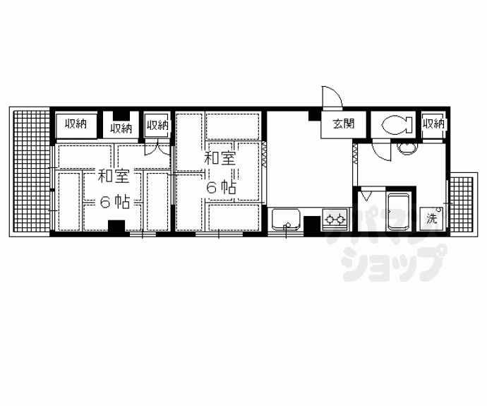 【シャルマン北白川ハイツ】間取