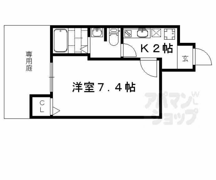 【Ｋ’ｓメゾン左京】間取