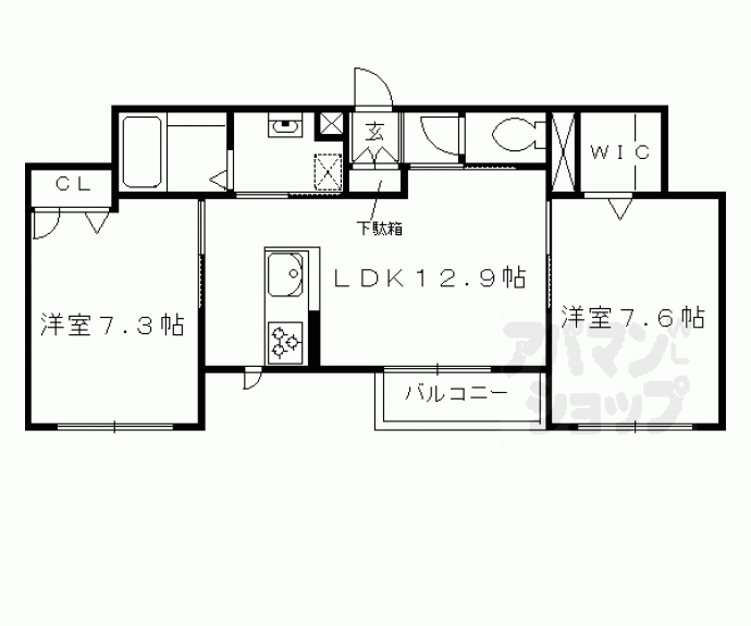 【Ｒｏｓｅ　Ｃｏｕｒｔ　Ｎ棟・Ｔ棟】間取