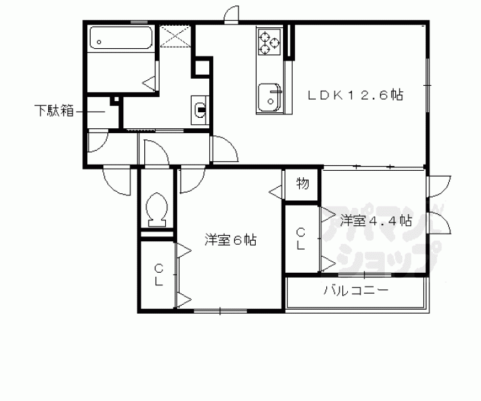 【プレジールＫ】間取