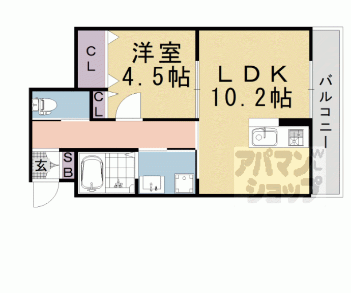 【シャルレ14番館】間取