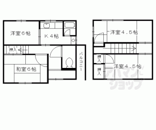【長岡京市友岡４丁目貸家６－４】