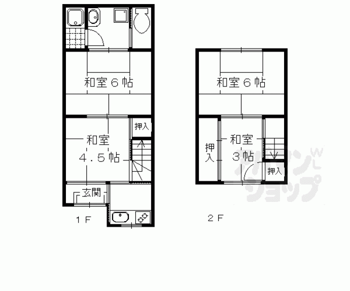 【松尾鈴川町貸家１１－１】間取