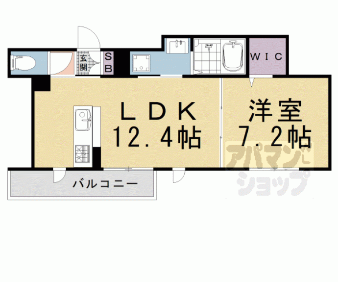 【シャーメゾン中路】間取