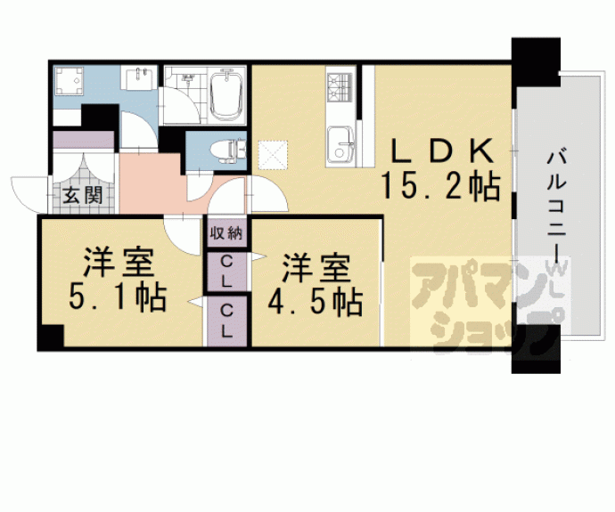 【メゾン・ポルテボヌール】間取