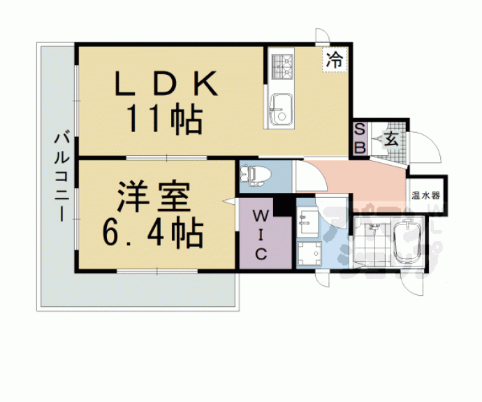 【エスパシオ洛西口】間取