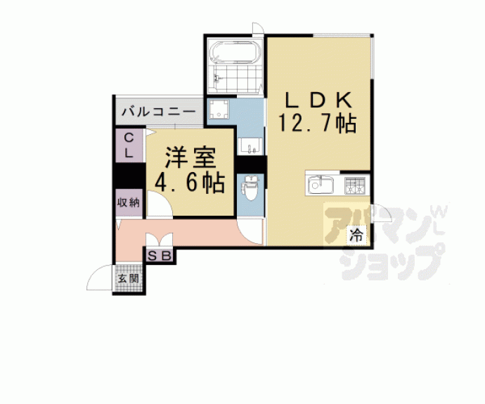 【エスパシオ洛西口】間取