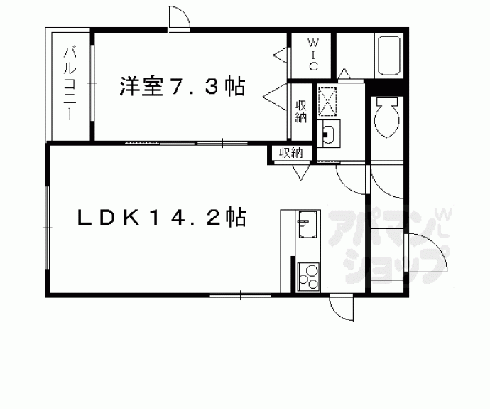 【シャーメゾン京洛舎】間取