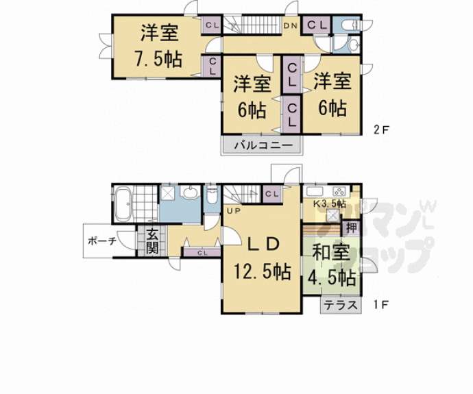【ガーデンホームズ長法寺】間取
