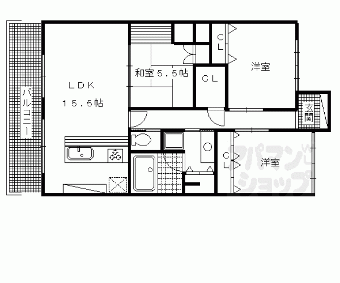 【ベアティ洛西口】間取