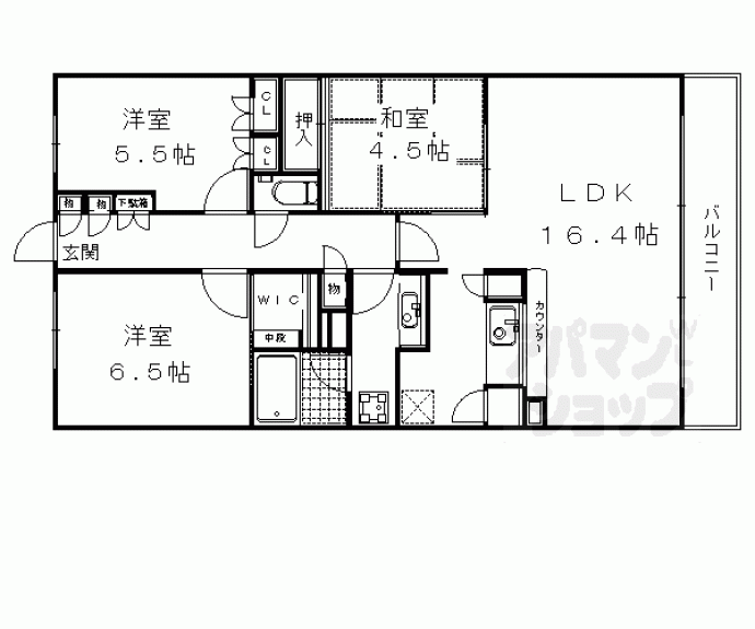 【グリーンフォート長岡京】間取