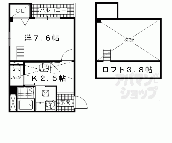 【ジュネス　モデルヌ】間取