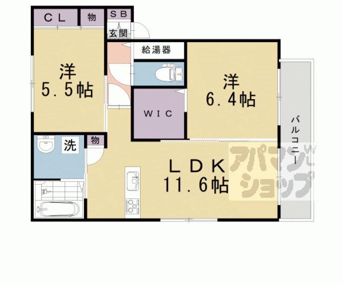 【シャーメゾンパティオ】間取
