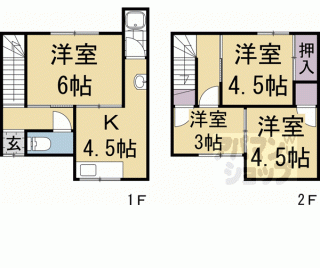 【桂池尻町貸家５６－７】