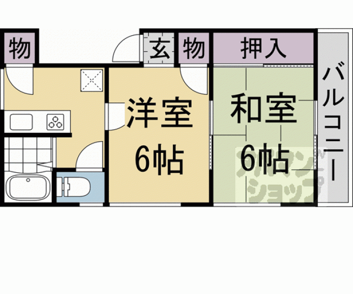 【大山崎マンション】間取