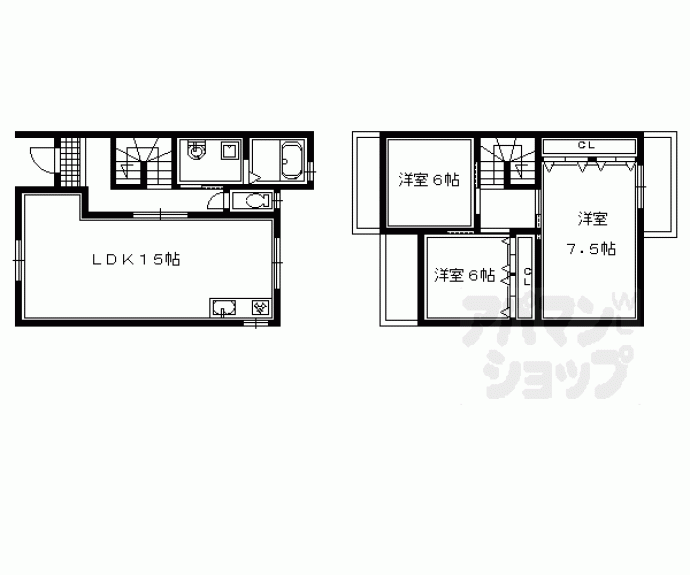 【アンバーA・B】間取