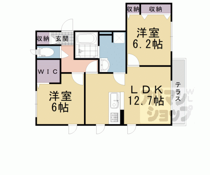 【シャーメゾンうぐいす台Ⅱ】間取