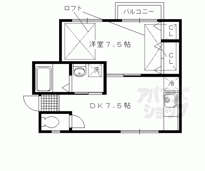 【メゾン朝月】間取