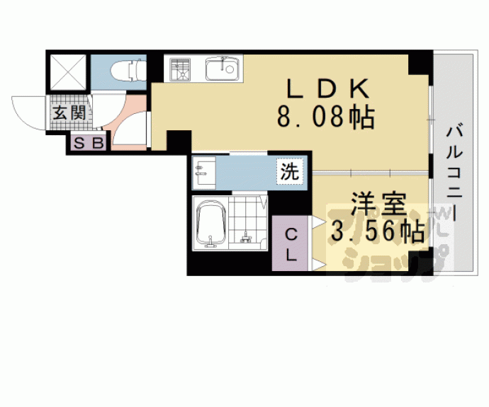【リバーサイド桂弐番館】間取