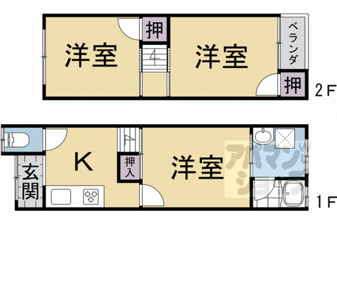 【ペディハウス京都長岡京】間取