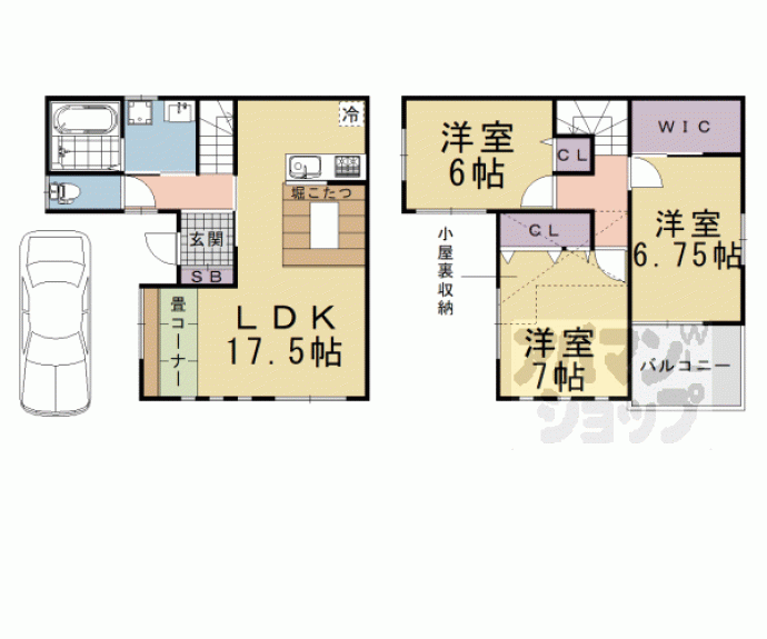 【クライフＯＮＥ　桂芝ノ下町】間取