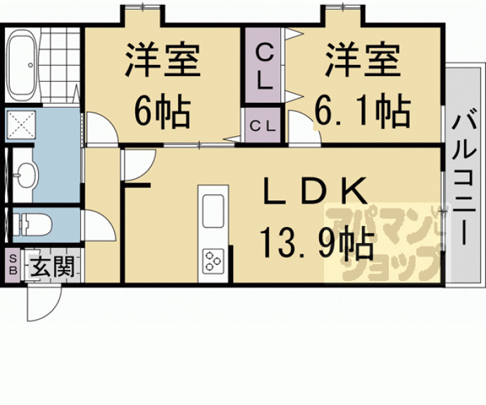 【セジュールワイバーン】間取