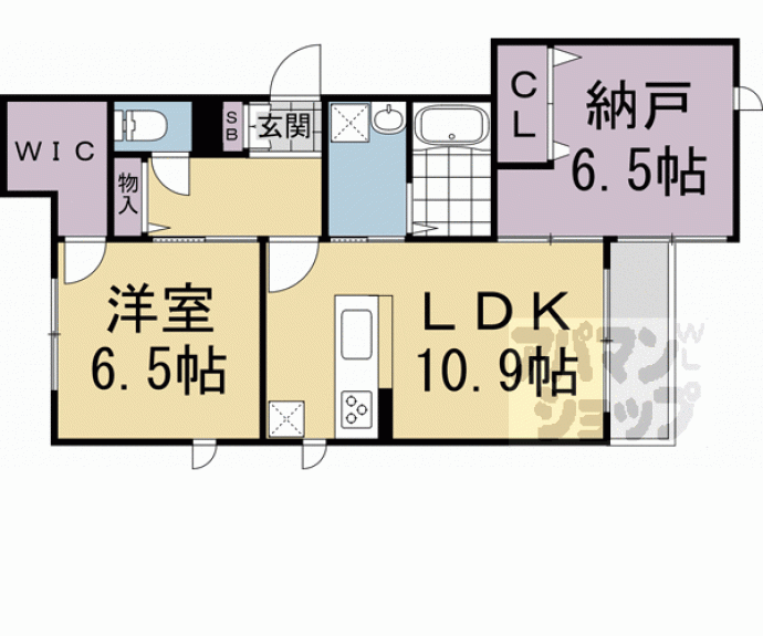 【シャーメゾン　ラルーチェ】間取