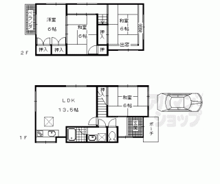 【桂坤町貸家３２－９】