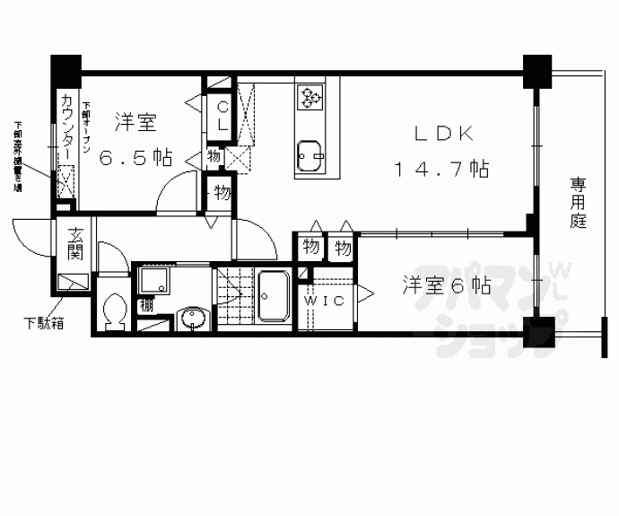 【ルシアン西山天王山】間取