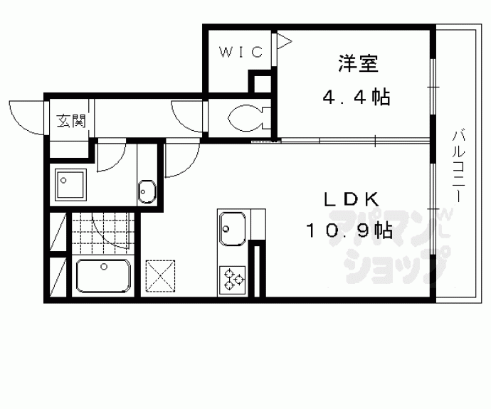 【サニープレイス向日町】間取