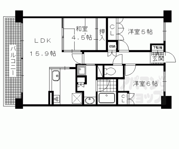 【ジオ阪急洛西口ノースレジデンス】間取