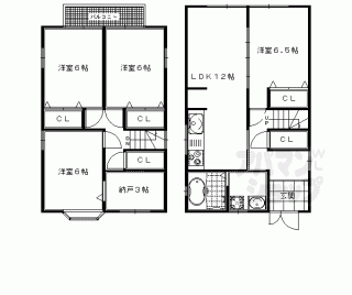 【長岡京市今里貝川貸家１－２】