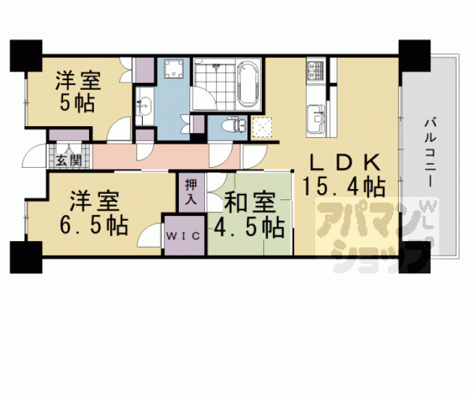 【グランマークシティ東向日】間取