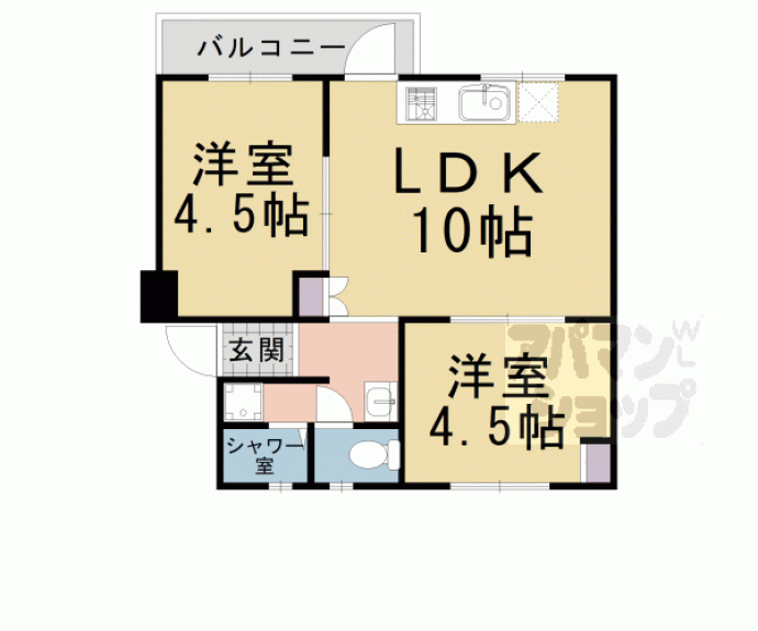 【樫原賃貸住宅】間取