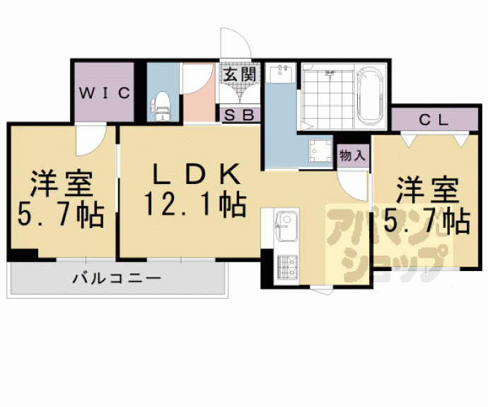 【シャーメゾン八角】間取