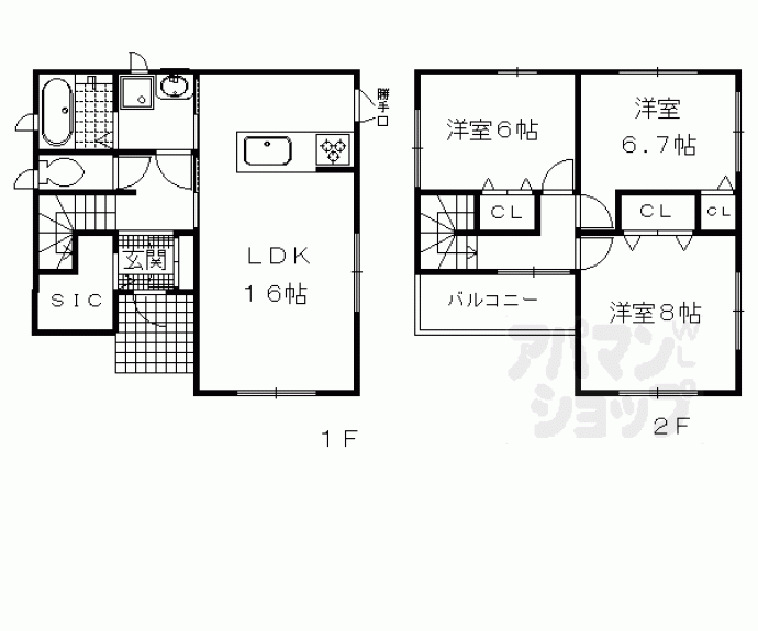 【リバータウン】間取