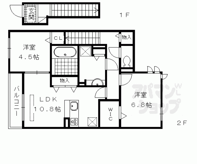 【シャルモント勝竜寺】間取