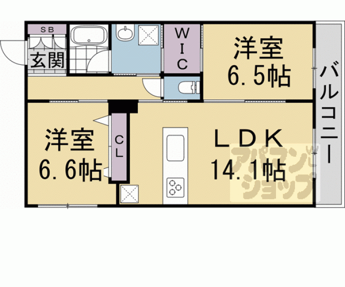 【神楽グレース上桂】間取
