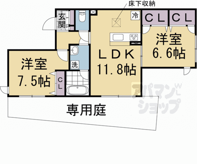 【シャーメゾン　かじか】間取