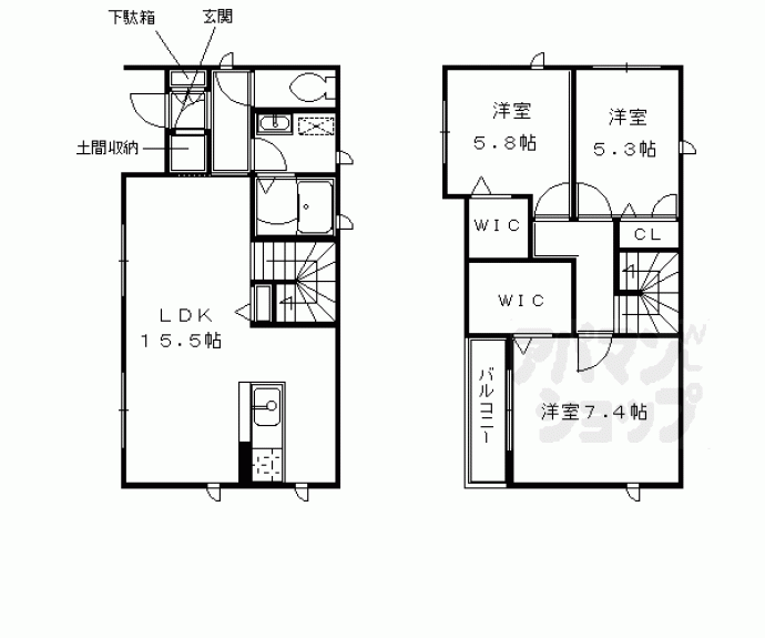 【ウエストヒルズ】間取