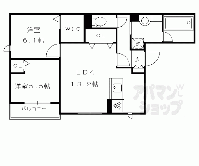 【ジェミニ長岡京】間取