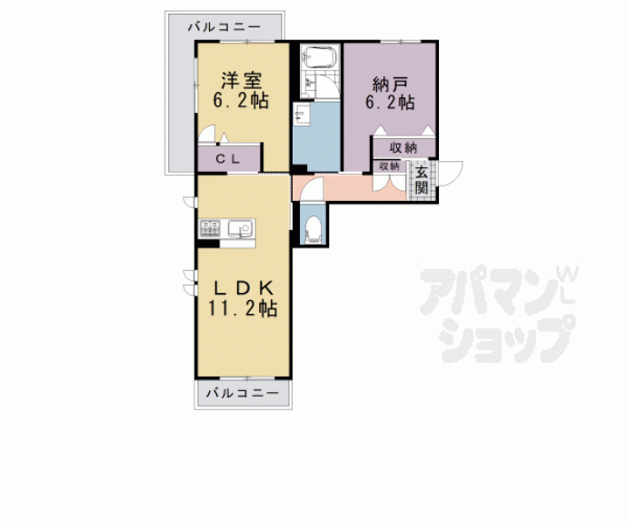 【シャーメゾン La vie】間取