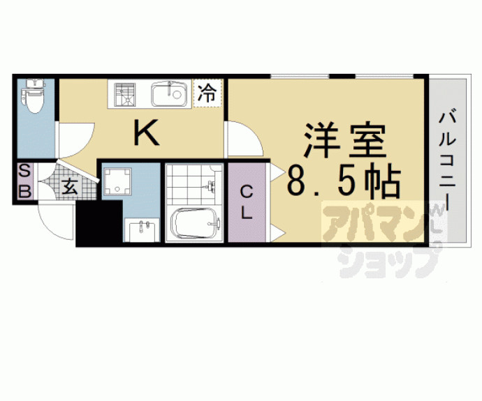 【ＳＹＳ　長岡京】間取