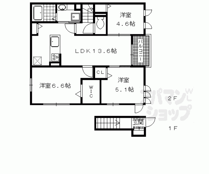 【リアン今里】間取