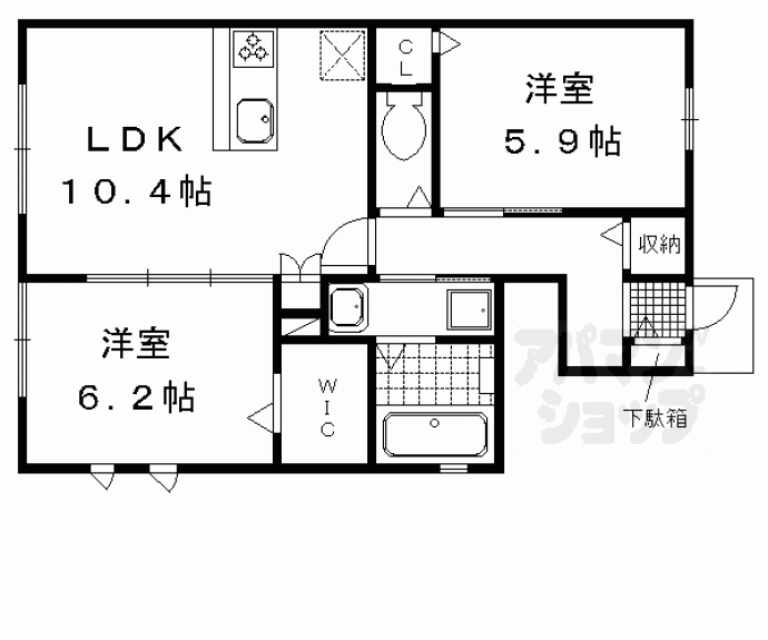 【ラシーネ洛楽】間取