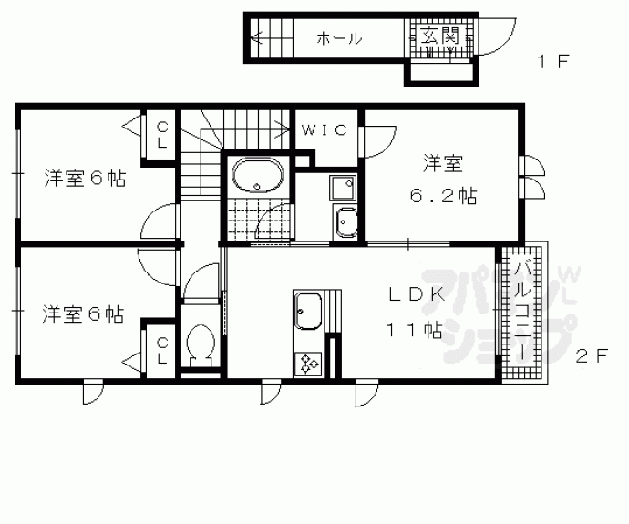 【シャーメゾン宮脇】間取