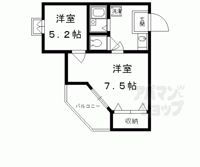 【エクシード梅小路】間取