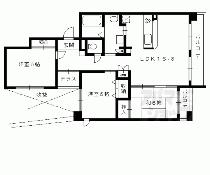 【ダイナソアール】間取